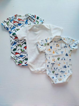 Hainute pentru copii - Set Body cu mîneca scurta (3 buc)