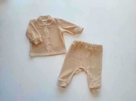 Hainute pentru copii - Set Camasa + Pantaloni Pampy Beige