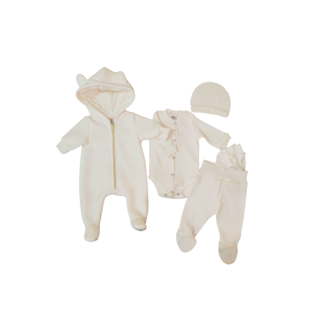 Seturi pentru nounascuti - Set (Combinezon + body+ pantolanasi+caiulita) Pampy