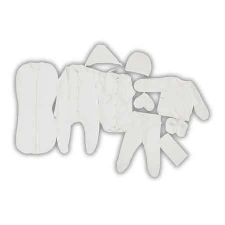 Seturi pentru nounascuti - Set pentru maternitate pampy ivory 10 unitai