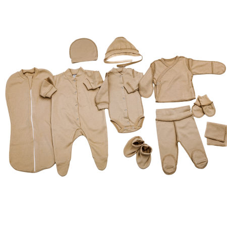 Seturi pentru nounascuti - Set pentru maternitate pampy ivory 10 unitai