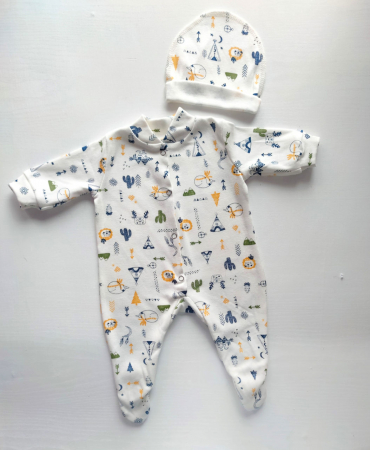 Hainute pentru copii - Slip + caciulita Pampy Safari