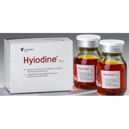 vindecarea plăgilor în mediul umed sub control local bacteriostatic a Hyiodine nu aderă la plagă [1]