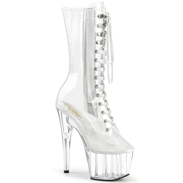 Botine cu platforma, transparente [1]