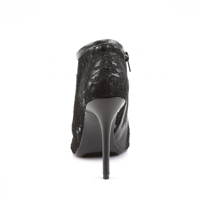 Botine din dantela cu toc inalt de 12 cm elegante [4]