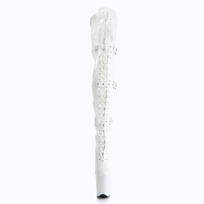 Cizme Flamingo 3028 toc inalt pole dance dans la bara albe [3]