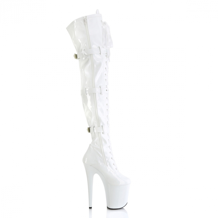 Cizme Flamingo 3028 toc inalt pole dance dans la bara albe [2]