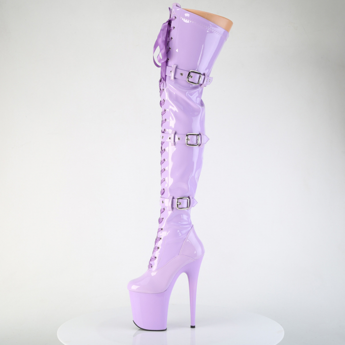 Cizme Flamingo 3028 toc inalt pole dance dans la bara mov lila [4]