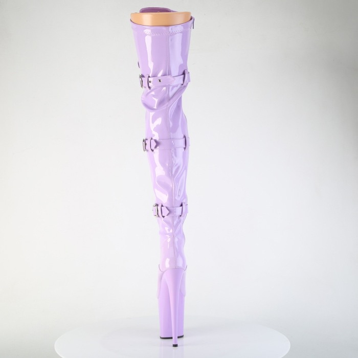 Cizme Flamingo 3028 toc inalt pole dance dans la bara mov lila [5]