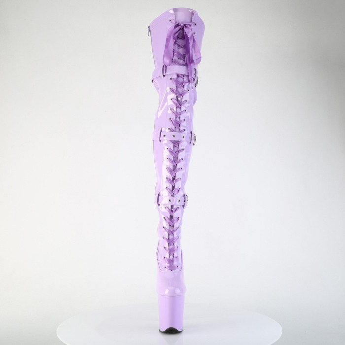 Cizme Flamingo 3028 toc inalt pole dance dans la bara mov lila [3]
