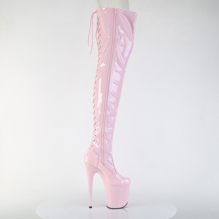 Cizme toc inalt pole dance papuci dansatoare dans la bara roz pleaser [2]