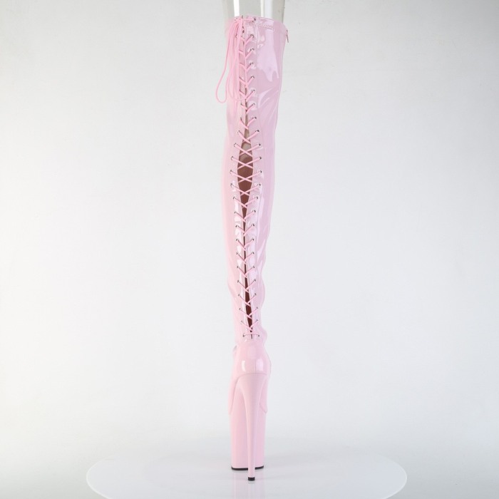 Cizme toc inalt pole dance papuci dansatoare dans la bara roz pleaser [5]
