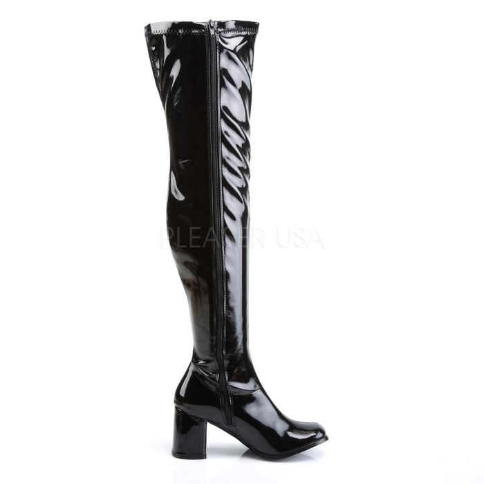 cizme cu toc gros, peste genunchi, brand Pleaser USA [5]