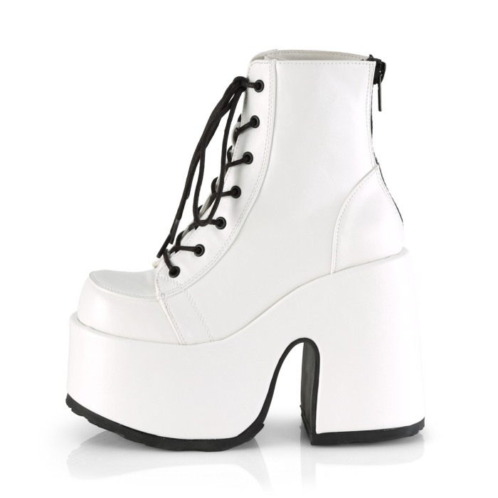 Ghete Camel 203 demonia cult albe stil gotic toc gros [3]