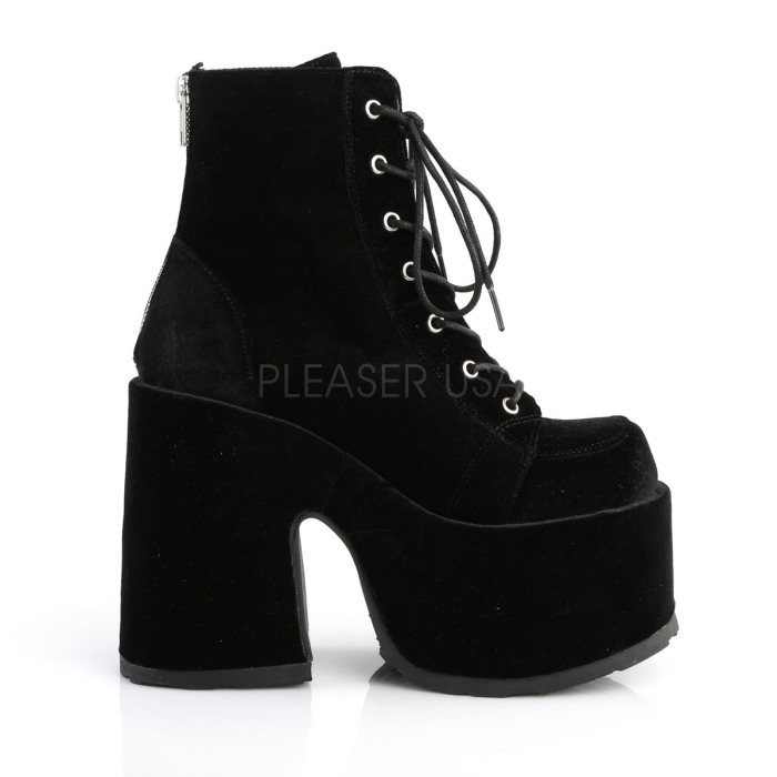 Ghete Camel 203 demonia cult stil gotic toc gros catifea [5]