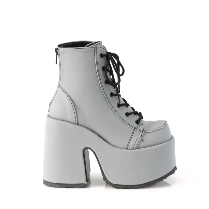 Ghete Camel 203 demonia cult stil gotic toc gros gri neon [5]