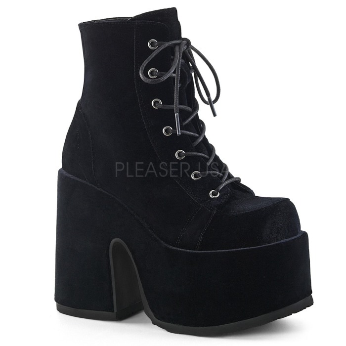 Ghete Camel 203 demonia cult stil gotic toc gros catifea [1]