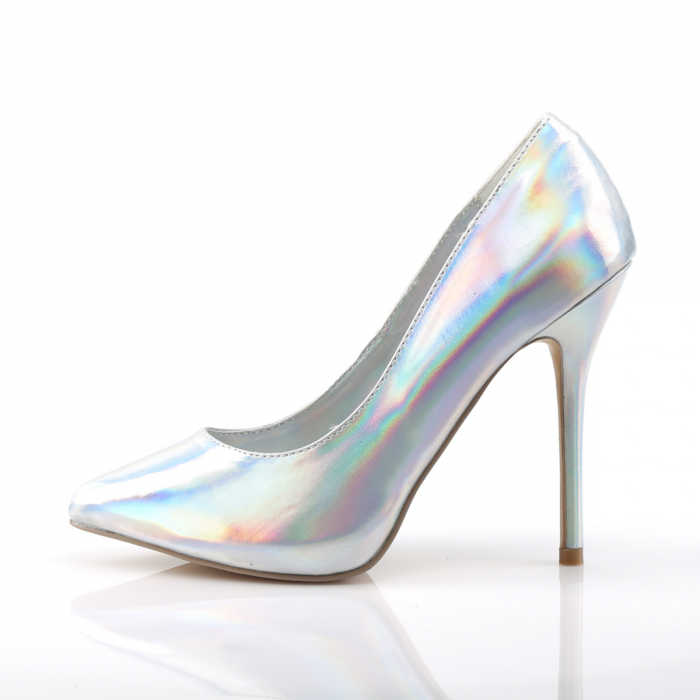 Pantofi mireasa, albi, marimi mari, stiletto [5]
