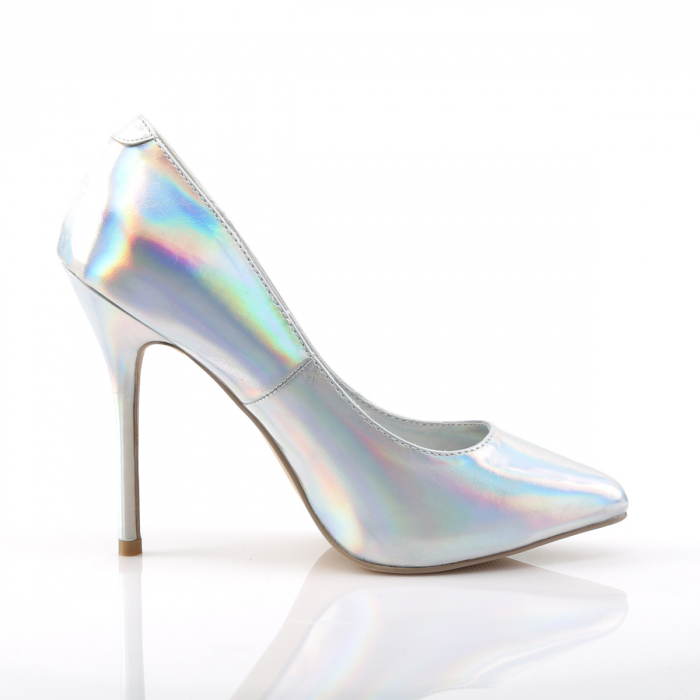Pantofi mireasa, albi, marimi mari, stiletto [3]