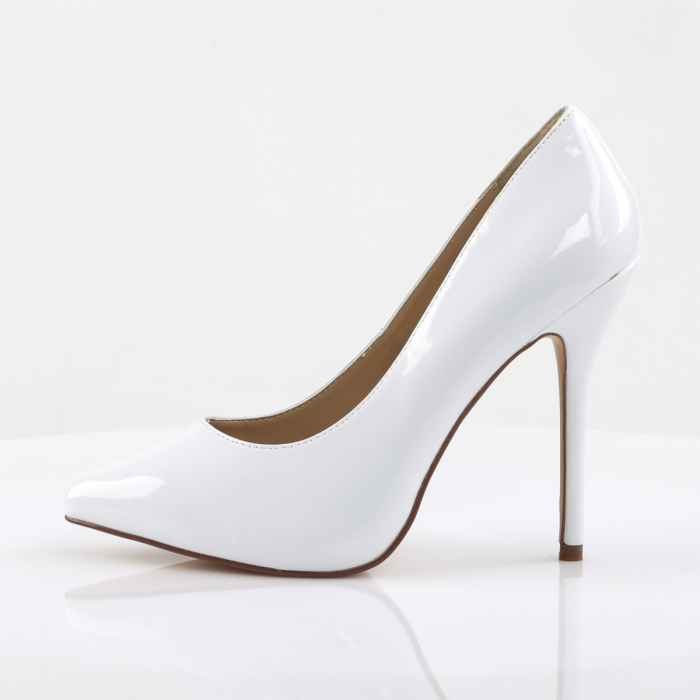 Pantofi mireasa, albi, marimi mari, stiletto [4]