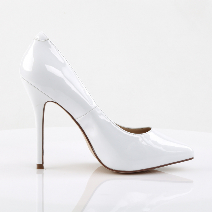 Pantofi mireasa, albi, marimi mari, stiletto [2]