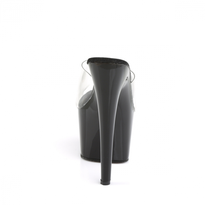 Sandale Pleaser toc inalt si platforma pole dance toc 17 cm negre [2]