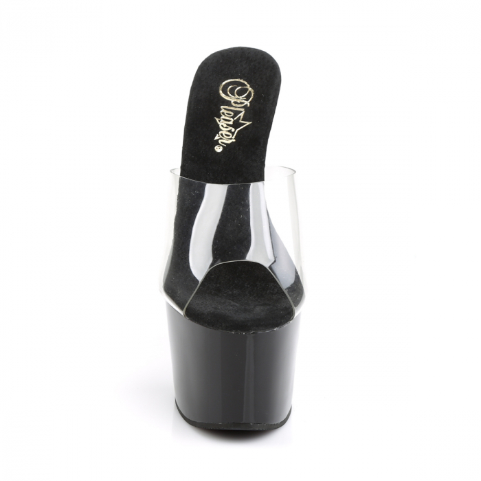 Sandale Pleaser toc inalt si platforma pole dance toc 17 cm negre [4]