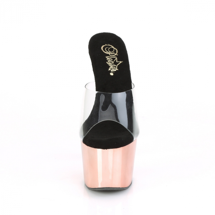 Sandale Pleaser toc inalt si platforma pole dance toc 17 cm rose [5]