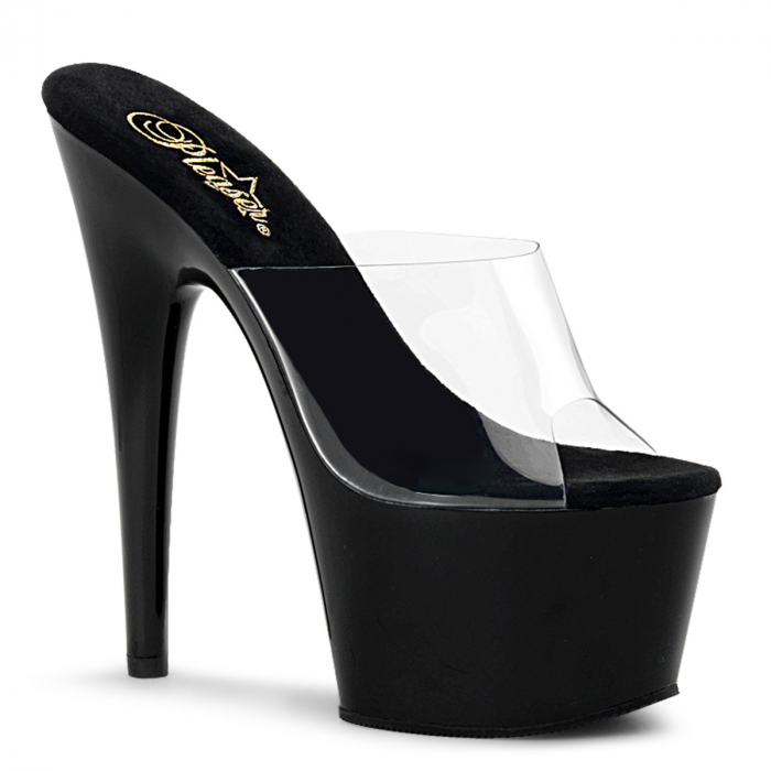 Sandale Pleaser toc inalt si platforma pole dance toc 17 cm negre [1]