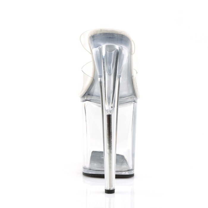 Papuci transparenti FLAMINGO 802 Pleaser toc 20 cm pole dance [4]