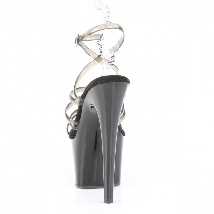 Sandale cu platforma inalta brand Pleaser cu toc de 18 cm [4]