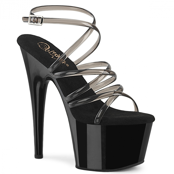 Sandale cu platforma inalta brand Pleaser cu toc de 18 cm [1]