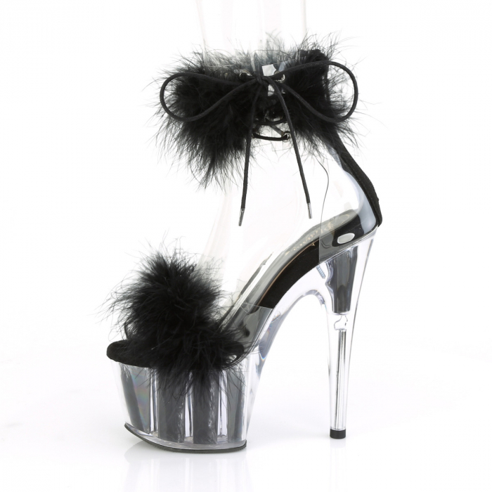 Sandale ADORE 724 F marimi marie cu puf si toc 18 cm dans la bara [4]