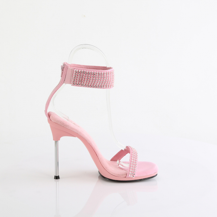Sandale concurs fitness de mireasa pleaser toc de 12 cm roz [3]
