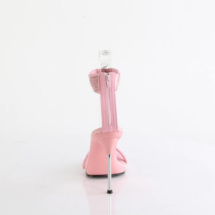 Sandale concurs fitness de mireasa pleaser toc de 12 cm roz [2]