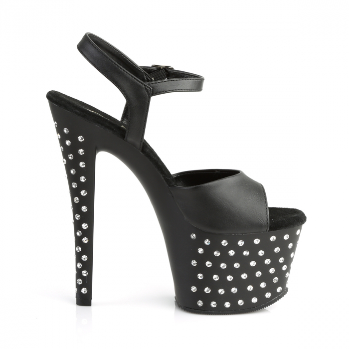 Sandale cu platforma si toc cu pietricele brand Pleaser USA [2]