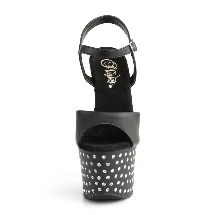 Sandale cu platforma si toc cu pietricele brand Pleaser USA [3]