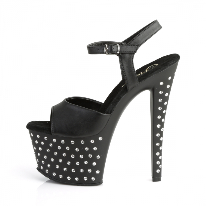 Sandale cu platforma si toc cu pietricele brand Pleaser USA [4]