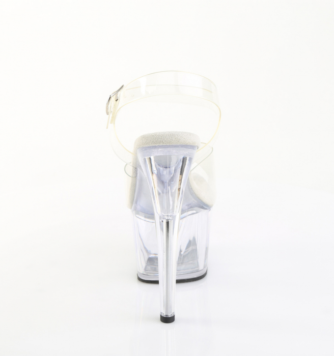 Sandale transparente cu toc inalt de 17.8 cm pentru scena, dans la bara [7]