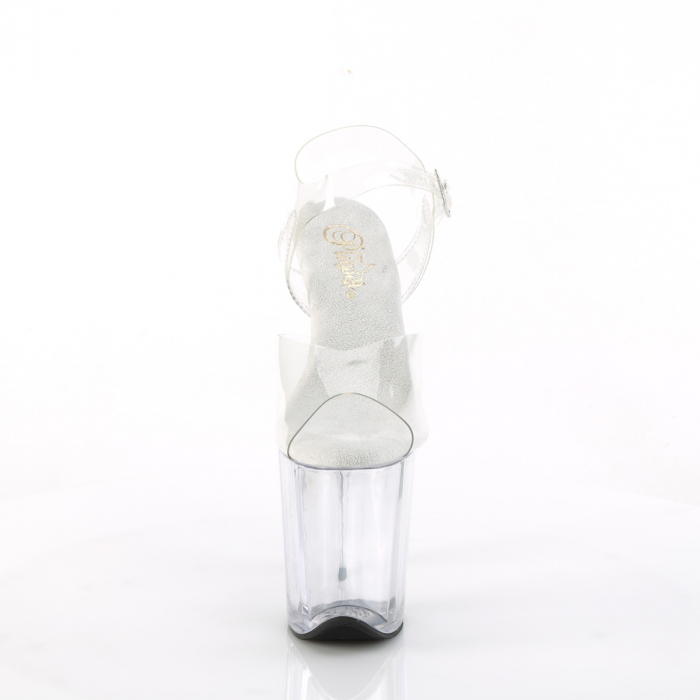 Sandale transparente papuci cu platforma Pleaser [2]