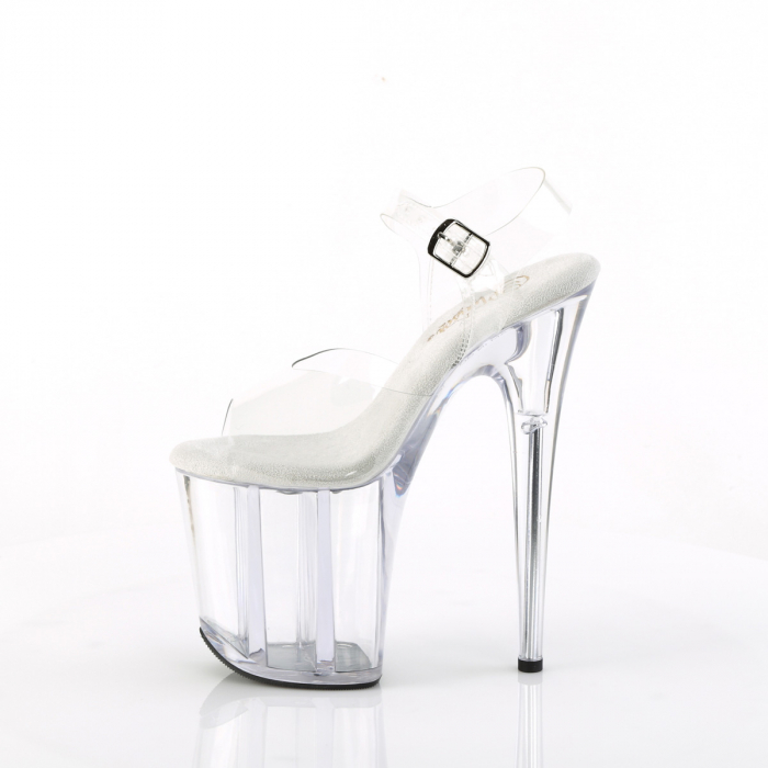 Sandale transparente papuci cu platforma Pleaser [3]
