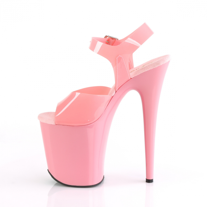 sandale roz pleaser cu platforma si toc inalt pole dance [3]