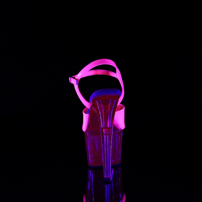 Sandale roz neon cu platforma. Sandale comode [3]