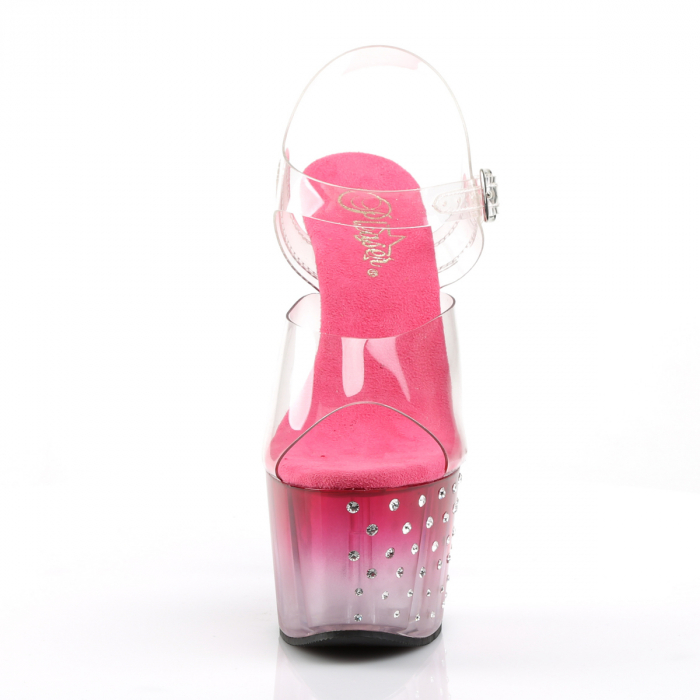Sandale Pleaser toc inalt si platforma roz pole dance dans la bara [4]