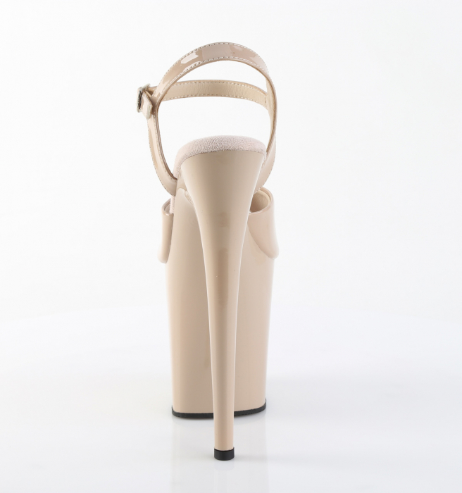Sandale Pleaser de scena, dans la bara, cu toc nude de 20 cm [4]