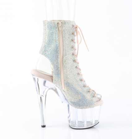 Botine cu platforma transparenta toc inalt Pleaser USA [4]