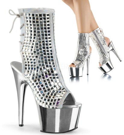 Marimea 38 - Botine disco toc inalt pole dance dans la bara