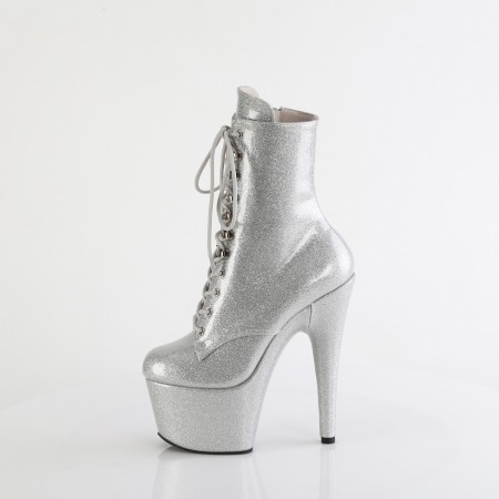 Botine argintii cu toc inalt ADORE 1020 GP [2]