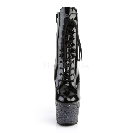 Botine cu platforma inalta si toc, cu siret, ADORE 1020 LG [1]