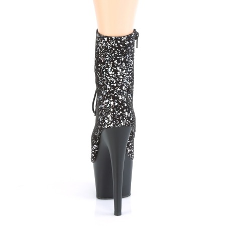 Botine dama cu toc , din catifea cu model pietricele ADORE 1020 SPLAT [3]